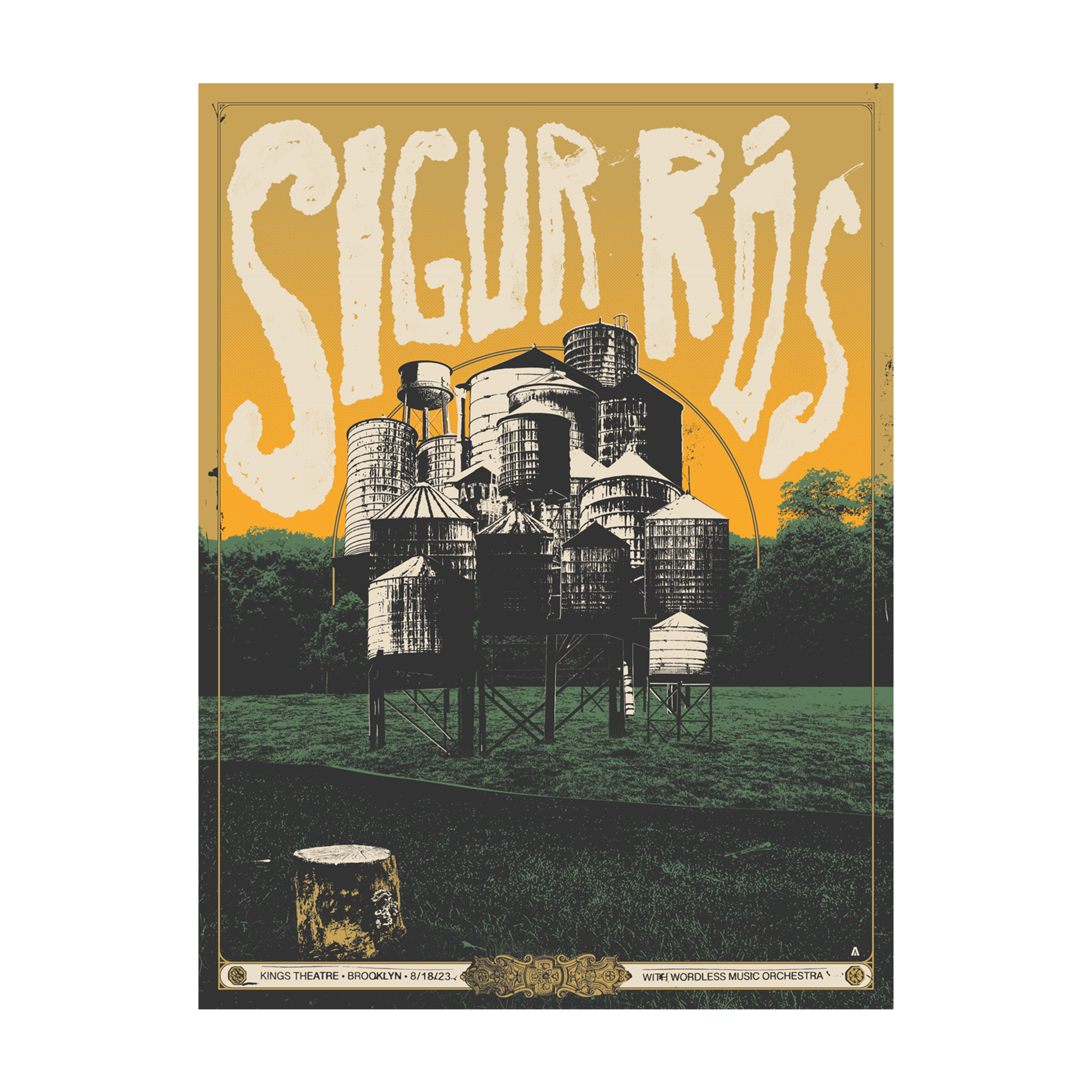 Sigur Rós - Brooklyn 2023 Poster