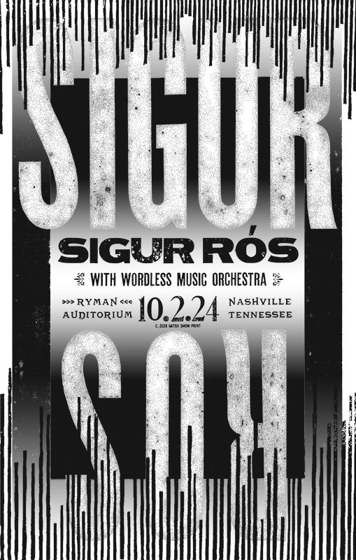 Sigur Ros - 10/02/24 Nashville, TN Hatch Print *SIGNED