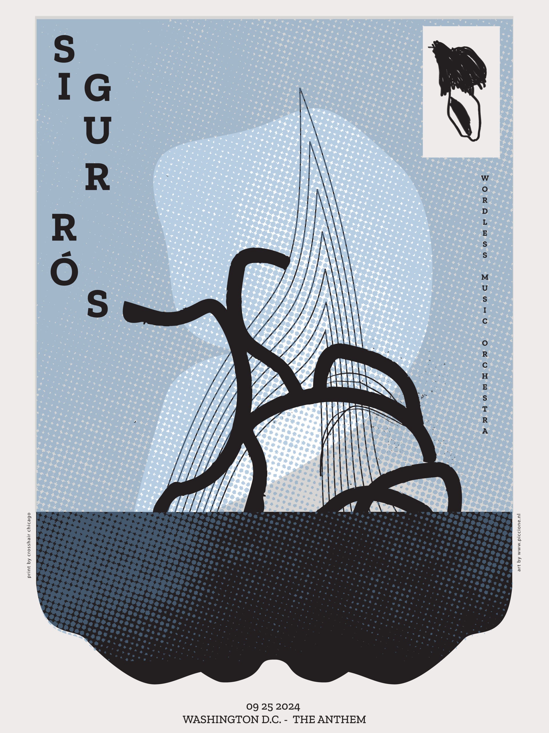 Sigur Ros - Washington 2024 Poster
