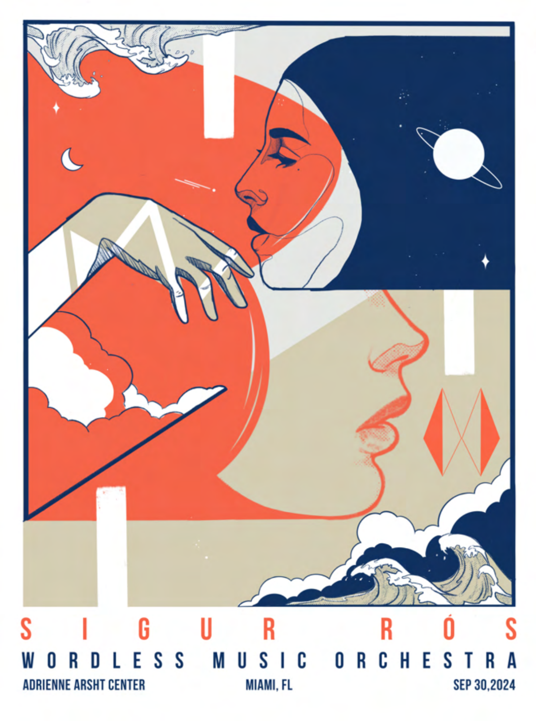 Sigur Ros - Miami 2024 Poster