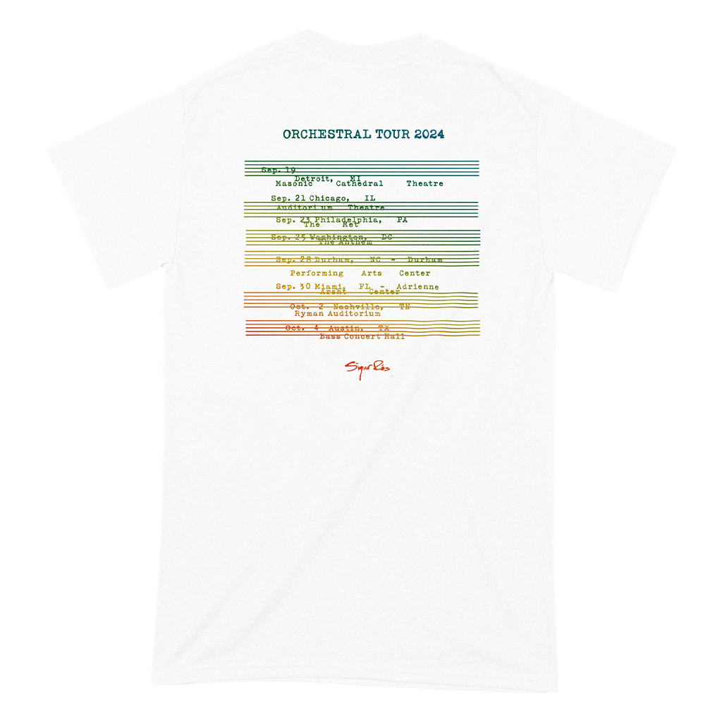 Sigur Rós - Orchestral Tour 2024 T-Shirt White