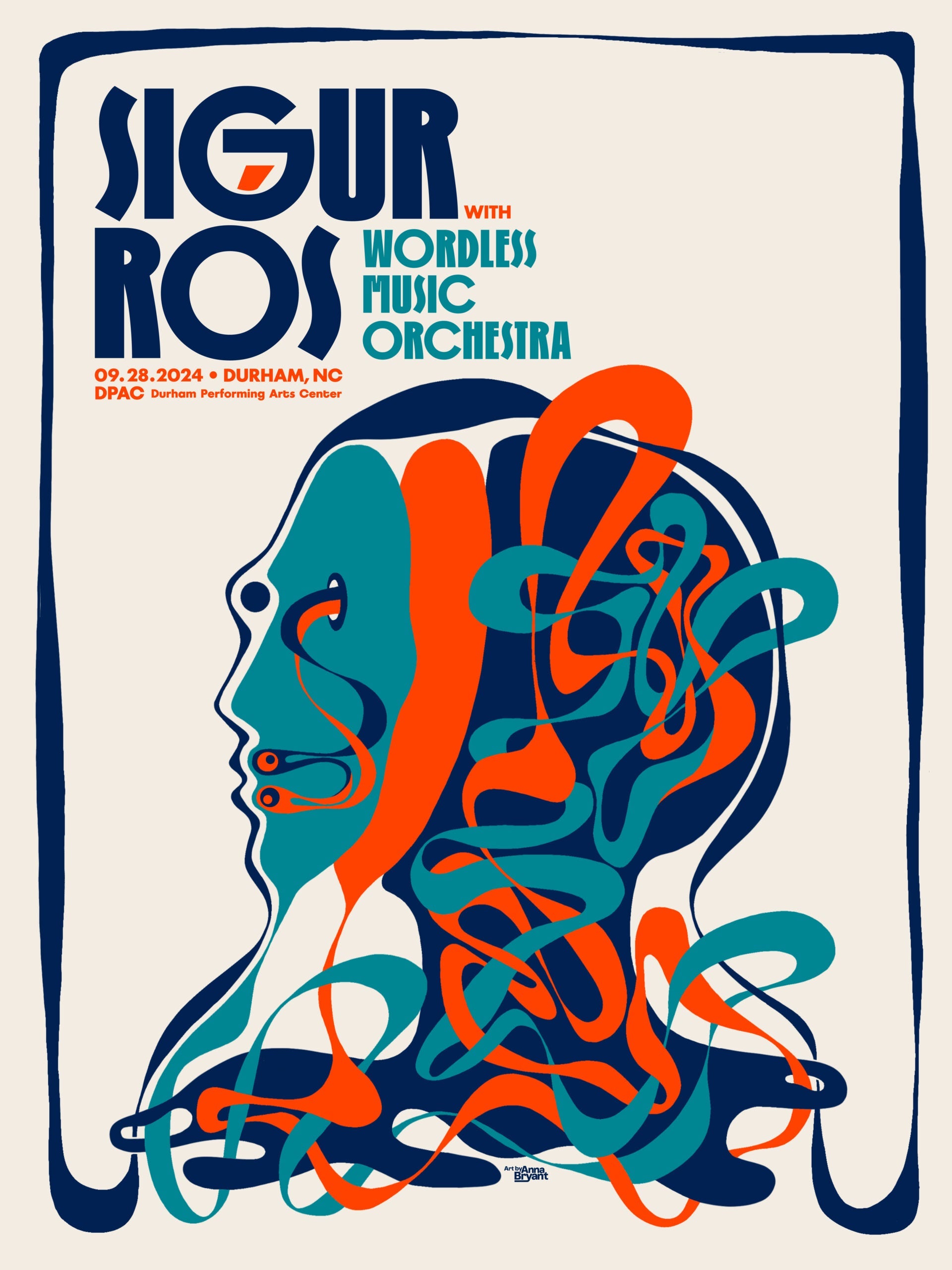 Sigur Ros - Durham 2024 Poster